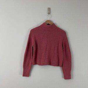 Lululemon Merino Wool-Blend Ribbed Turtleneck Sweater Brier Rose Size 2